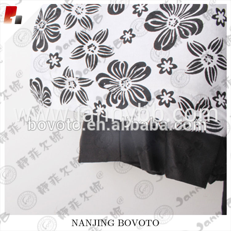 black flower printed dress02